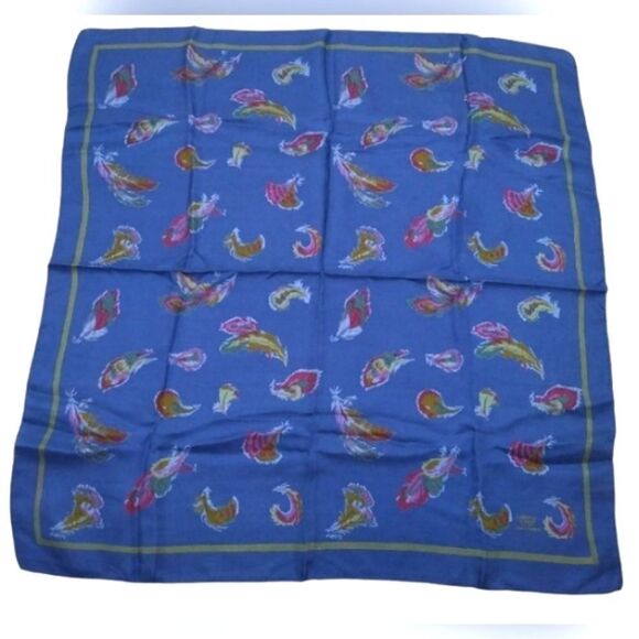 Liberty of London Vintage Silk Scarf Feathers - Picture 1 of 15